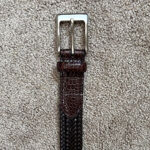 Men's Black Leather Belt
